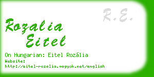 rozalia eitel business card